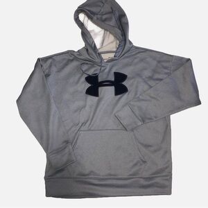 Under Armour Coldgear Blue Hoodie Size M Mens Unisex